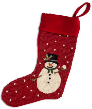 Holly-Snowman-Stocking